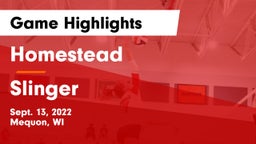 Homestead  vs Slinger  Game Highlights - Sept. 13, 2022