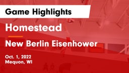 Homestead  vs New Berlin Eisenhower Game Highlights - Oct. 1, 2022