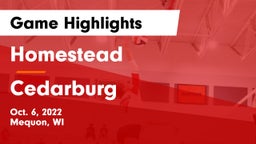 Homestead  vs Cedarburg  Game Highlights - Oct. 6, 2022