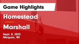 Homestead  vs Marshall  Game Highlights - Sept. 8, 2023