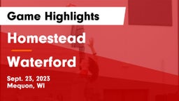 Homestead  vs Waterford  Game Highlights - Sept. 23, 2023