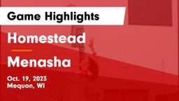 Homestead  vs Menasha  Game Highlights - Oct. 19, 2023