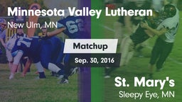 Matchup: Minnesota Valley vs. St. Mary's  2016