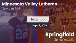 Matchup: Minnesota Valley vs. Springfield  2019