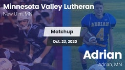 Matchup: Minnesota Valley vs. Adrian  2020
