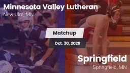 Matchup: Minnesota Valley vs. Springfield  2020
