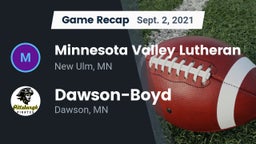 Recap: Minnesota Valley Lutheran  vs. Dawson-Boyd  2021