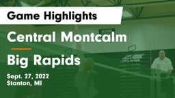 Central Montcalm  vs Big Rapids  Game Highlights - Sept. 27, 2022