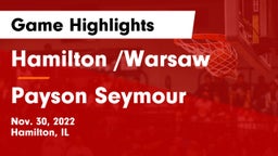 Hamilton /Warsaw  vs Payson Seymour  Game Highlights - Nov. 30, 2022