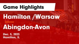 Hamilton /Warsaw  vs Abingdon-Avon  Game Highlights - Dec. 5, 2023