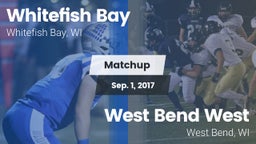 Matchup: Whitefish Bay High vs. West Bend West  2017
