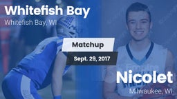 Matchup: Whitefish Bay High vs. Nicolet  2017