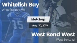Matchup: Whitefish Bay High vs. West Bend West  2019
