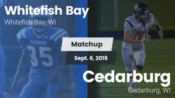 Matchup: Whitefish Bay High vs. Cedarburg  2019