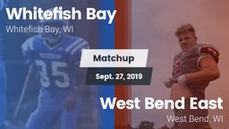 Matchup: Whitefish Bay High vs. West Bend East  2019