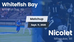 Matchup: Whitefish Bay High vs. Nicolet  2020