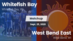 Matchup: Whitefish Bay High vs. West Bend East  2020