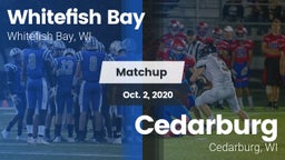 Matchup: Whitefish Bay High vs. Cedarburg  2020