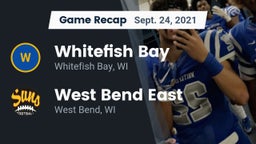 Recap: Whitefish Bay  vs. West Bend East  2021