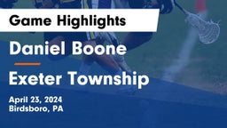 Daniel Boone  vs Exeter Township  Game Highlights - April 23, 2024