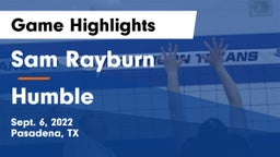 Sam Rayburn  vs Humble  Game Highlights - Sept. 6, 2022