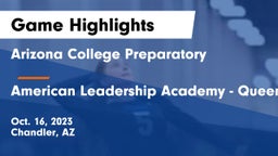 Arizona College Preparatory  vs American Leadership Academy - Queen Creek Game Highlights - Oct. 16, 2023