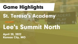 St. Teresa's Academy  vs Lee's Summit North  Game Highlights - April 20, 2022