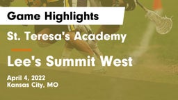 St. Teresa's Academy  vs Lee's Summit West  Game Highlights - April 4, 2022