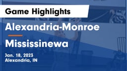 Alexandria-Monroe  vs Mississinewa  Game Highlights - Jan. 18, 2023