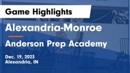 Alexandria-Monroe  vs Anderson Prep Academy  Game Highlights - Dec. 19, 2023