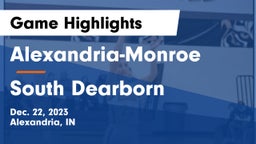 Alexandria-Monroe  vs South Dearborn Game Highlights - Dec. 22, 2023