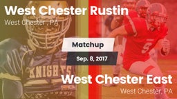 Matchup: West Chester Rustin  vs. West Chester East  2017