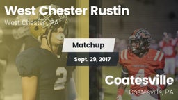 Matchup: West Chester Rustin  vs. Coatesville  2017