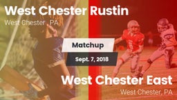 Matchup: West Chester Rustin  vs. West Chester East  2018