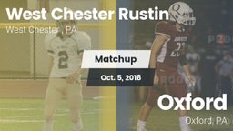 Matchup: West Chester Rustin  vs. Oxford  2018
