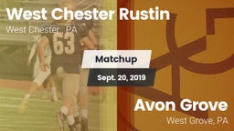 Matchup: West Chester Rustin  vs. Avon Grove  2019