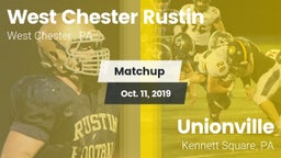 Matchup: West Chester Rustin  vs. Unionville  2019