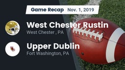Recap: West Chester Rustin  vs. Upper Dublin  2019
