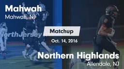 Matchup: Mahwah  vs. Northern Highlands  2016