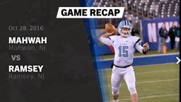 Recap: Mahwah  vs. Ramsey  2016