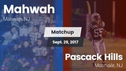 Matchup: Mahwah  vs. Pascack Hills  2017