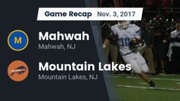 Recap: Mahwah  vs. Mountain Lakes  2017