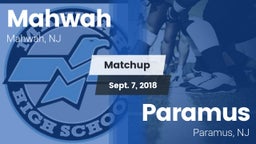 Matchup: Mahwah  vs. Paramus  2018