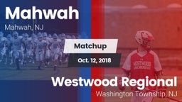 Matchup: Mahwah  vs. Westwood Regional  2018