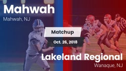 Matchup: Mahwah  vs. Lakeland Regional  2018