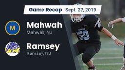 Recap: Mahwah  vs. Ramsey  2019