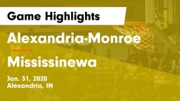 Alexandria-Monroe  vs Mississinewa  Game Highlights - Jan. 31, 2020