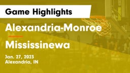 Alexandria-Monroe  vs Mississinewa  Game Highlights - Jan. 27, 2023