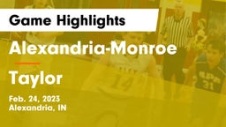 Alexandria-Monroe  vs Taylor  Game Highlights - Feb. 24, 2023