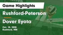 Rushford-Peterson  vs Dover Eyota Game Highlights - Oct. 10, 2020